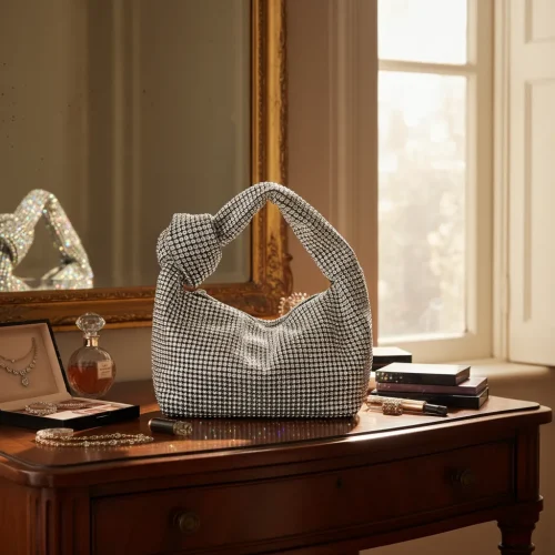 Cartera de fiesta con brillos